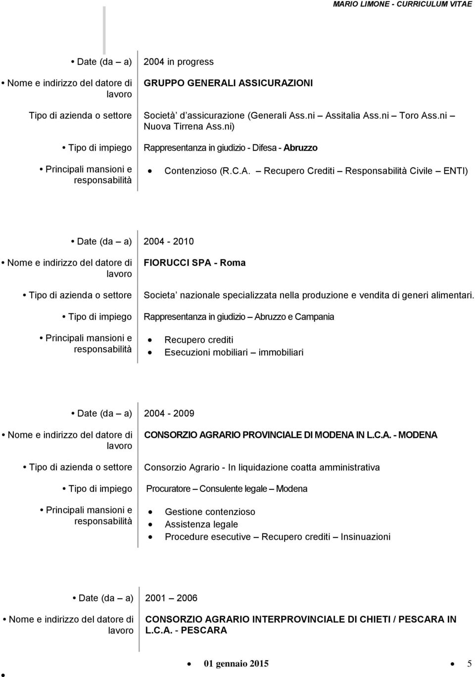 Rappresentanza in giudizio Ab