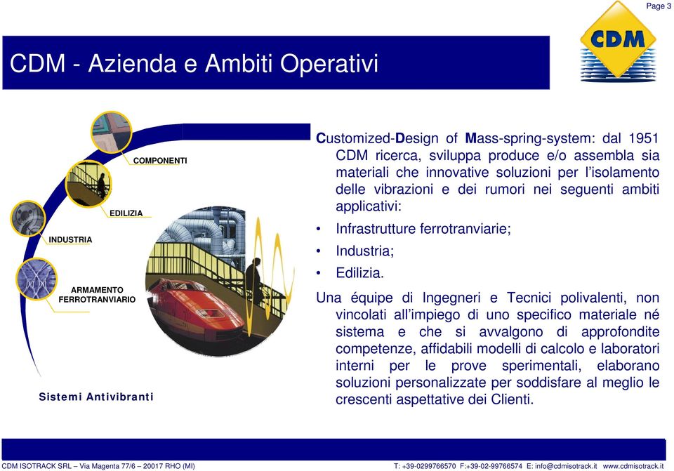 ferrotranviarie; Industria; Edilizia.