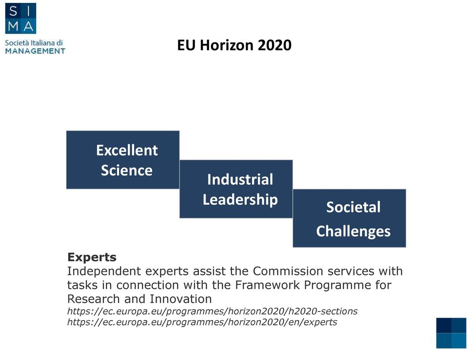 connection with the Framework Programmefor Research and Innovation https://ec.