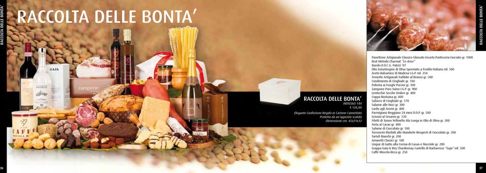 500 Aceto Balsamico di Modena I.G.P. ml. 250 Trenette Artigianali Trafilate al Bronzo gr. 500 Condimento di Cinghiale gr. 180 Polenta ai funghi Porcini gr. 300 Zampone Puro Suino i.g.p. gr. 900 Lenticchie Secche Umbre gr.