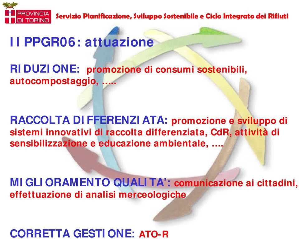 differenziata, CdR, attività di sensibilizzazione e educazione ambientale,.