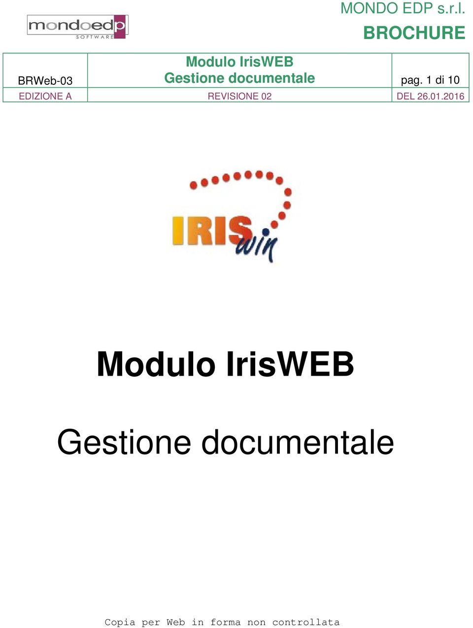 Web in forma non