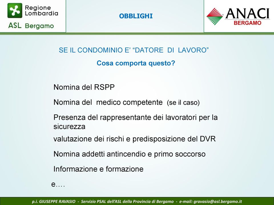 rappresentante dei lavoratori per la sicurezza valutazione dei rischi e