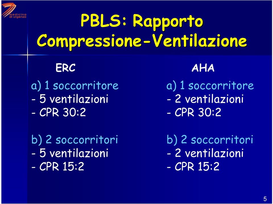 ventilazioni - CPR 30:2 - CPR 30:2 b) 2 soccorritori b) 2