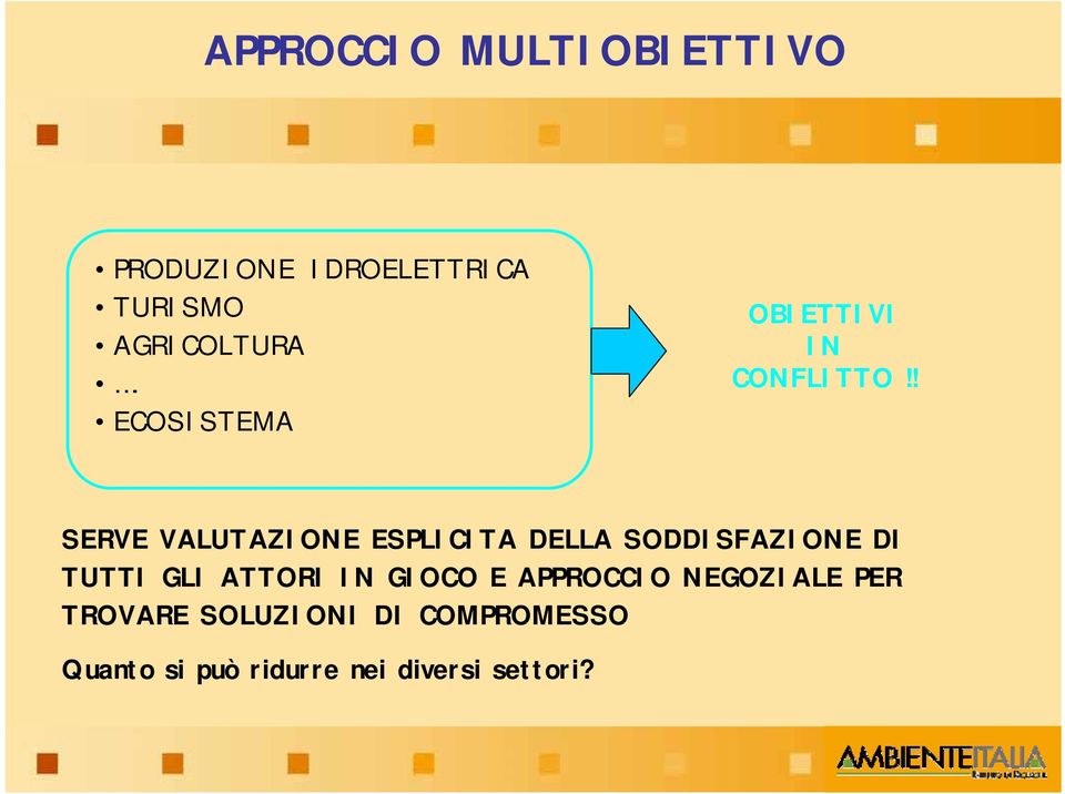 ! SERVE VALUTAZIONE ESPLICITA DELLA SODDISFAZIONE DI TUTTI GLI ATTORI