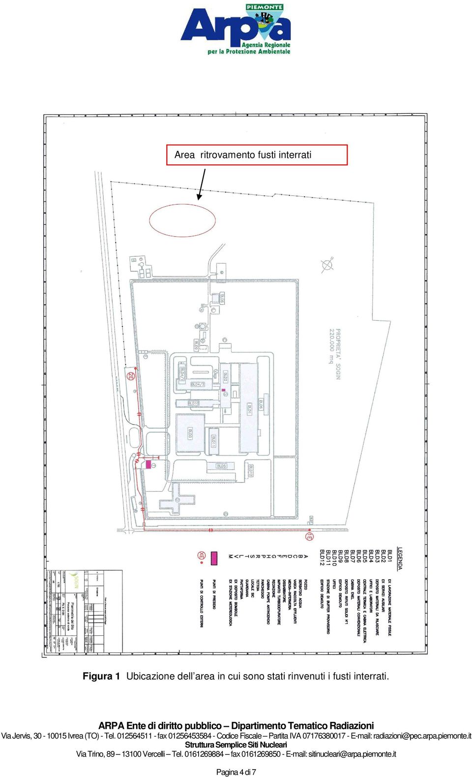 dell area in cui sono stati