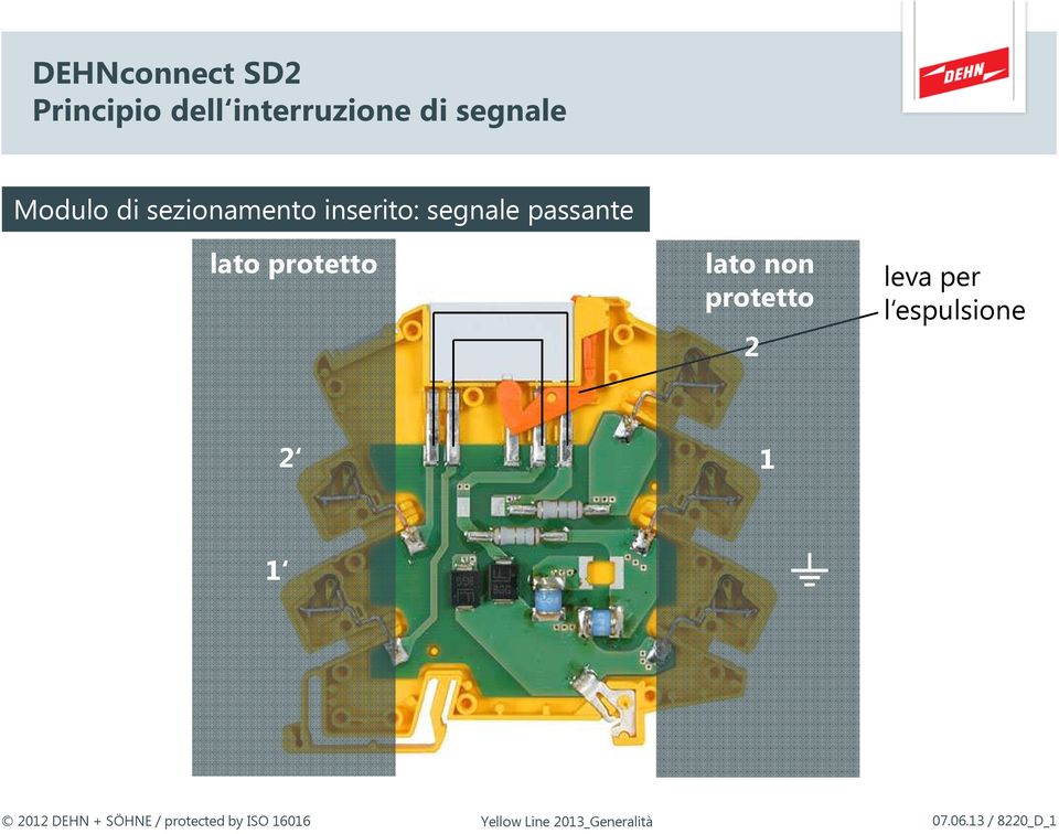 protetto 2 leva per l espulsione 2 1 1 9 2012 DEHN + SÖHNE /