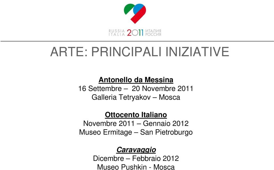 Ottocento Italiano Novembre 2011 Gennaio 2012 Museo