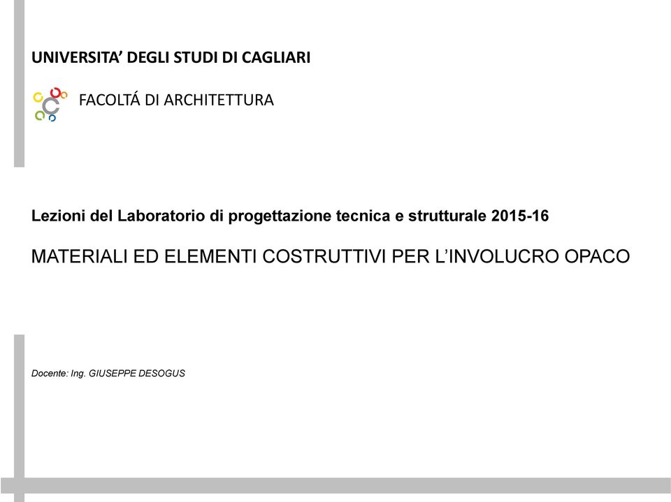 tecnica e strutturale 2015-16 MATERIALI ED ELEMENTI