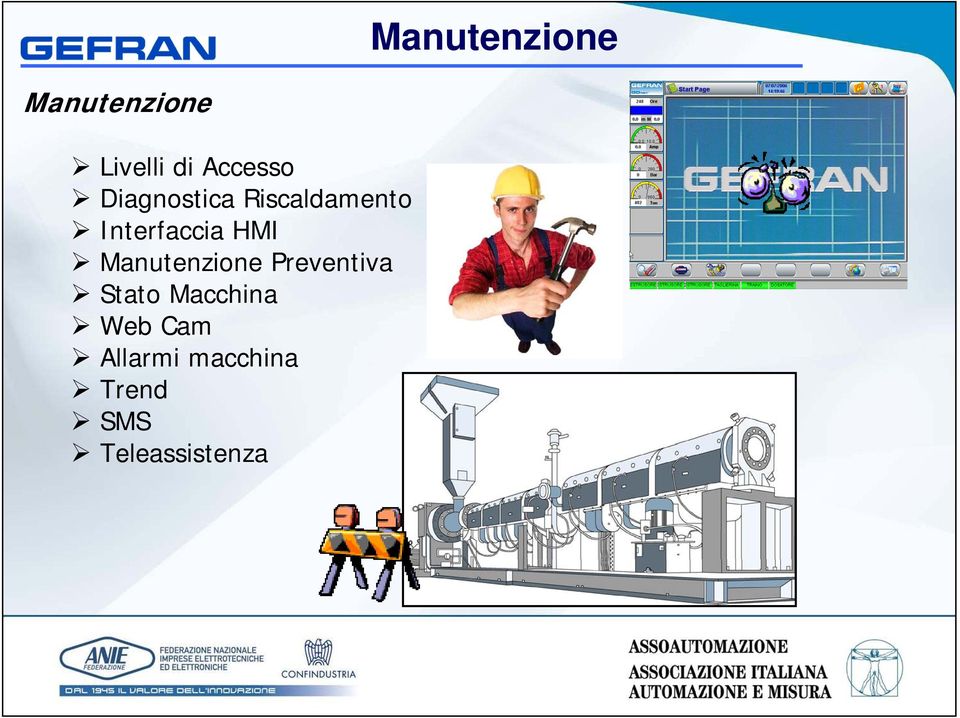 Interfaccia HMI Manutenzione Preventiva