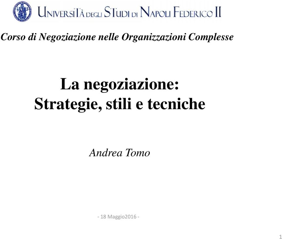 negoziazione: Strategie, stili