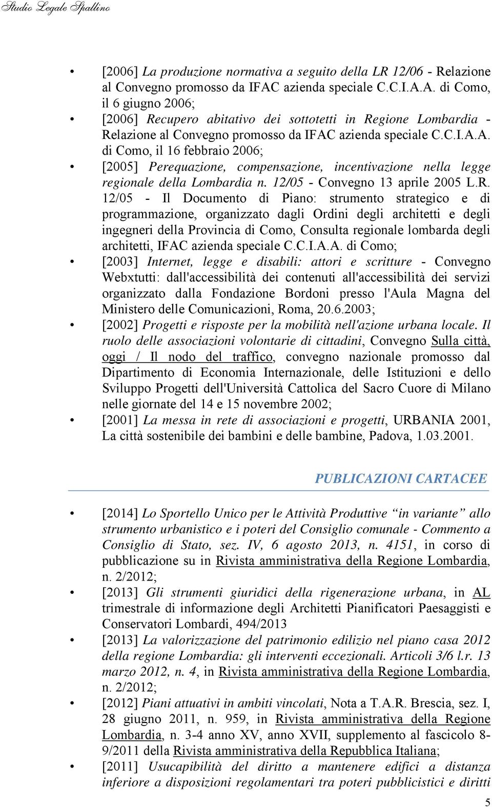 12/05 - Convegno 13 aprile 2005 L.R.