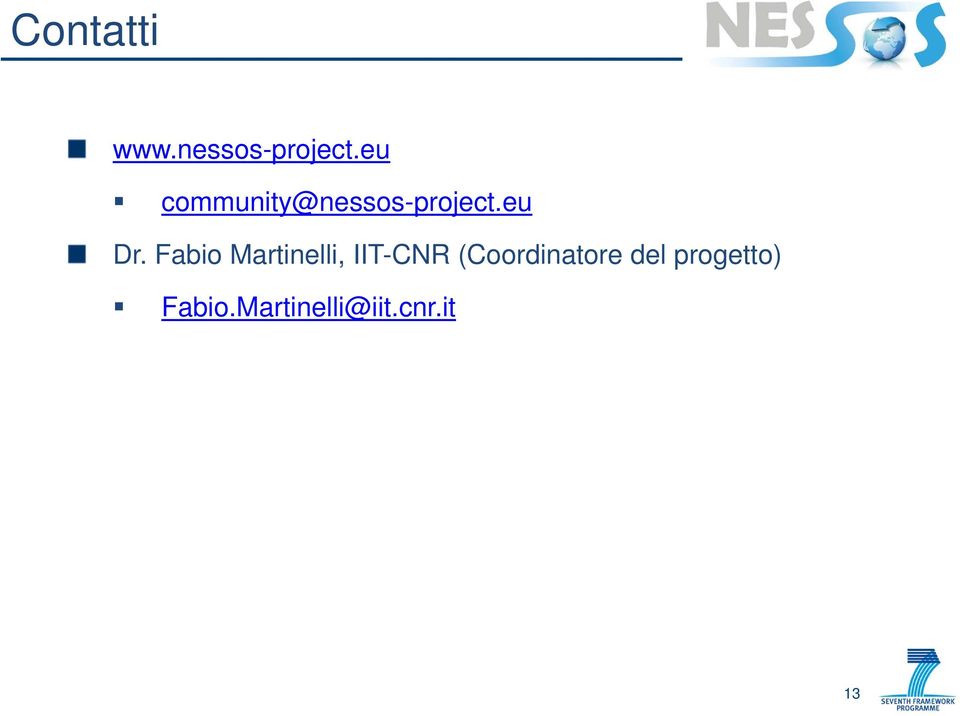 Fabio Martinelli, IIT-CNR