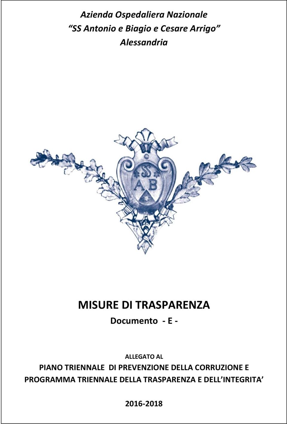 TRIENNALE DI PREVENZIONE DELLA CORRUZIONE E