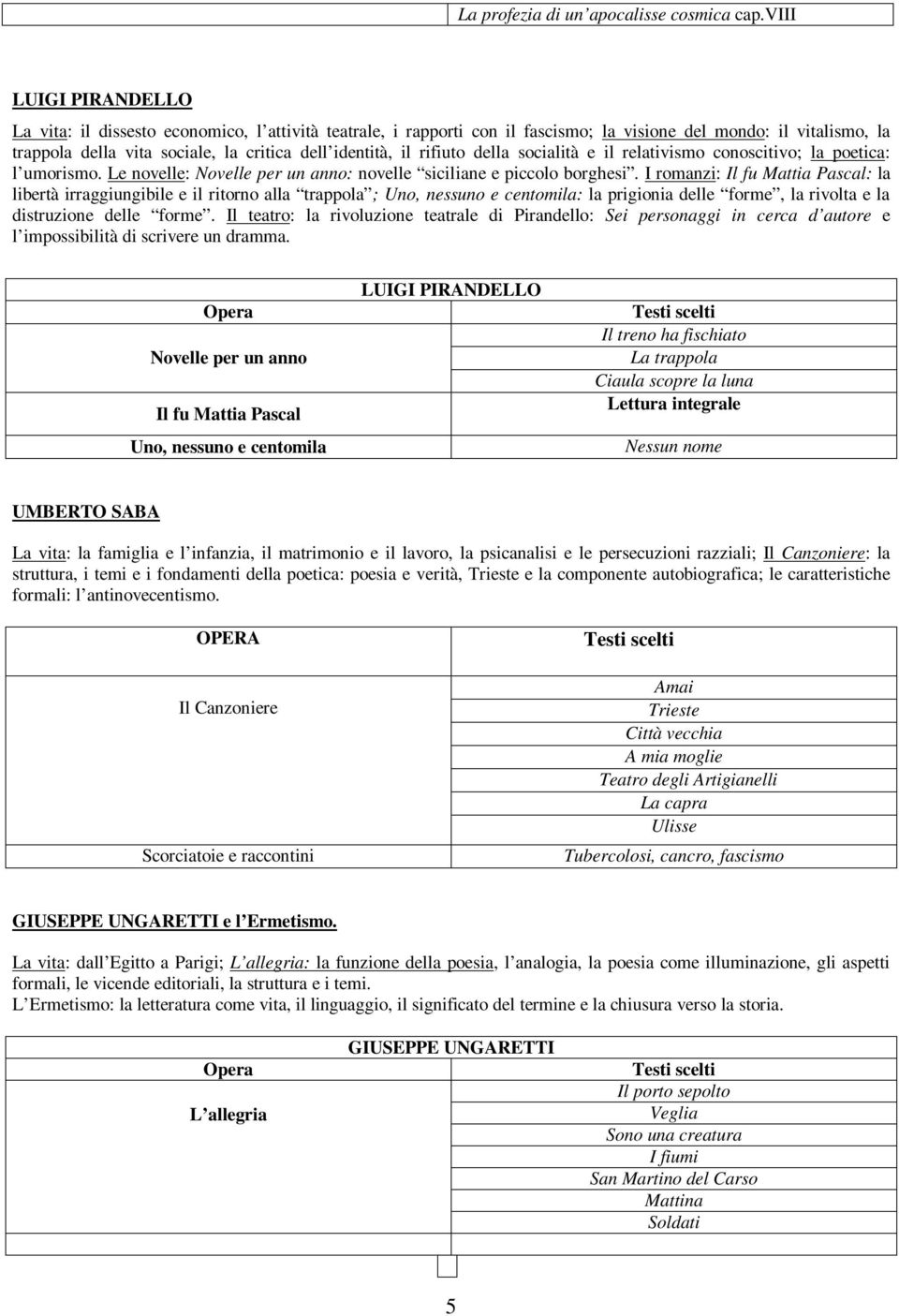 rifiuto della socialità e il relativismo conoscitivo; la poetica: l umorismo. Le novelle: Novelle per un anno: novelle siciliane e piccolo borghesi.