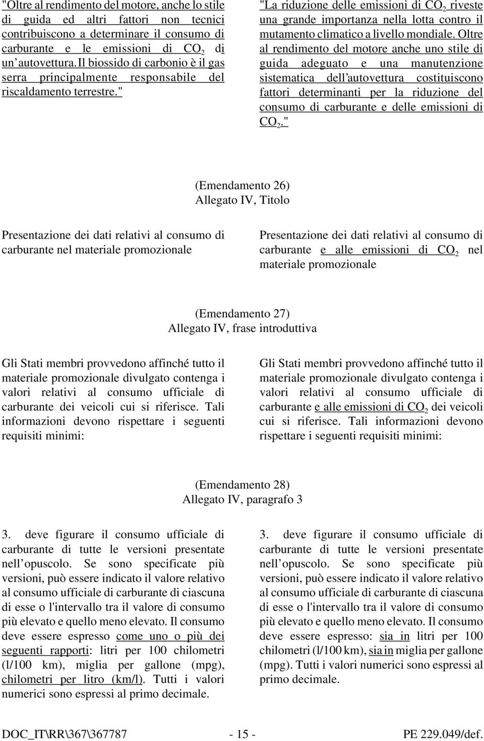 " "La riduzione delle emissioni di CO 2 riveste una grande importanza nella lotta contro il mutamento climatico a livello mondiale.