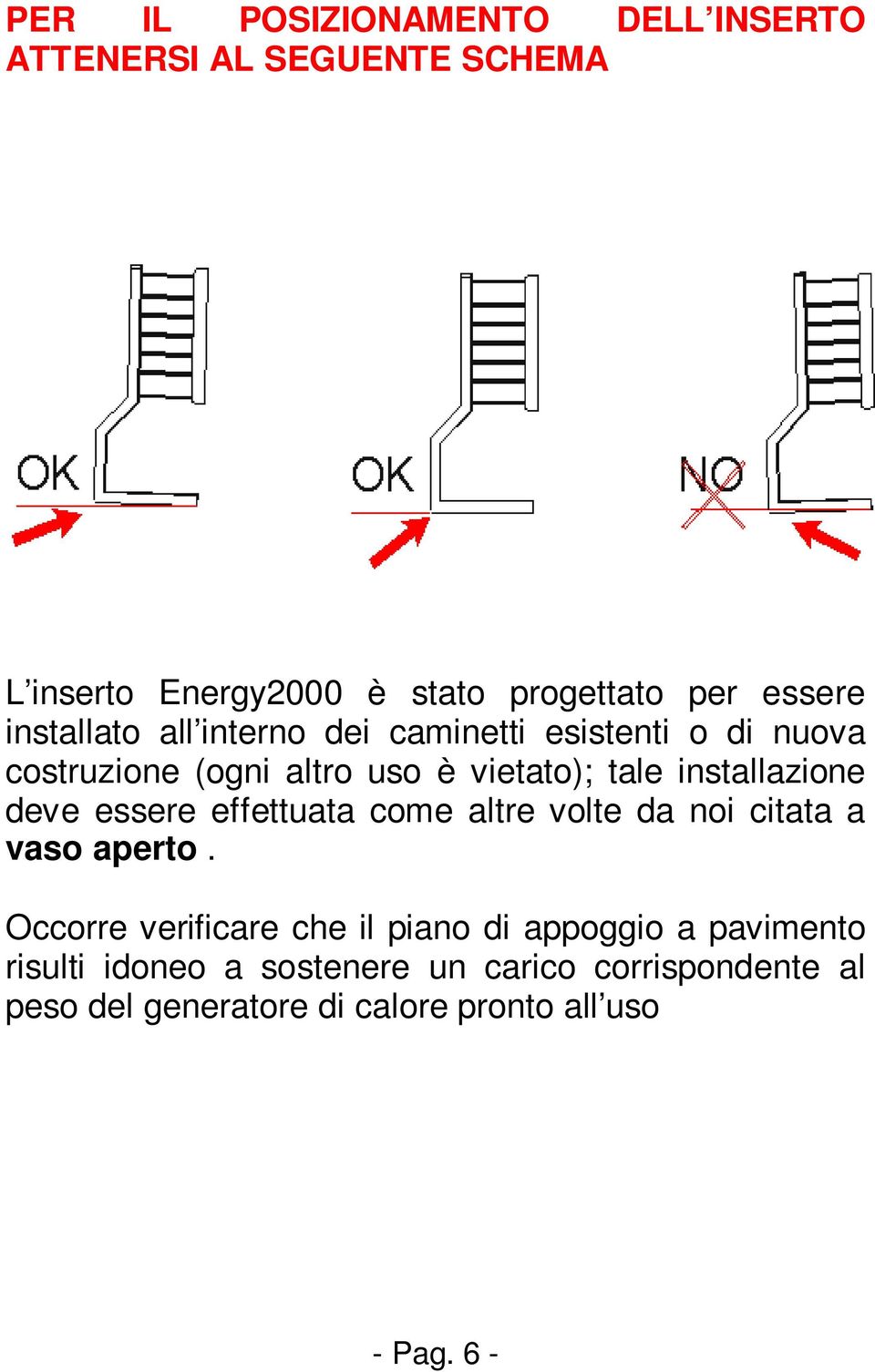 deve essere effettuata come altre volte da noi citata a vaso aperto.