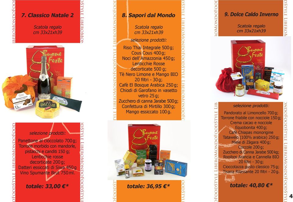 Sapori dal Mondo Riso Thai Integrale 500 g; Cous Cous 400 g; Noci dell Amazzonia 450 g; Lenticchie Rosse decorticate 500 g; Tè Nero Limone e Mango BIO 20 filtri - 30 g; Cafè El Bosque Arabica 250 g;