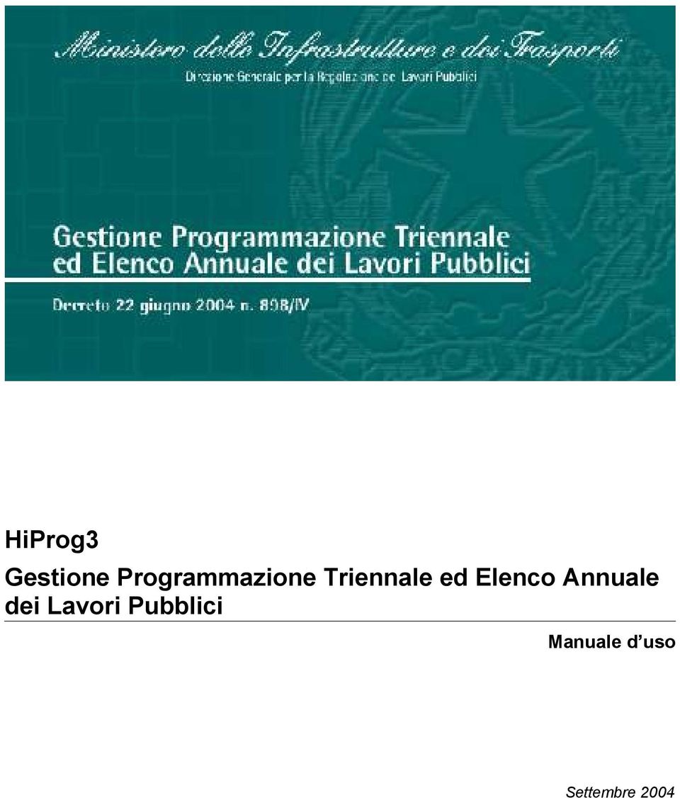 Triennale ed Elenco