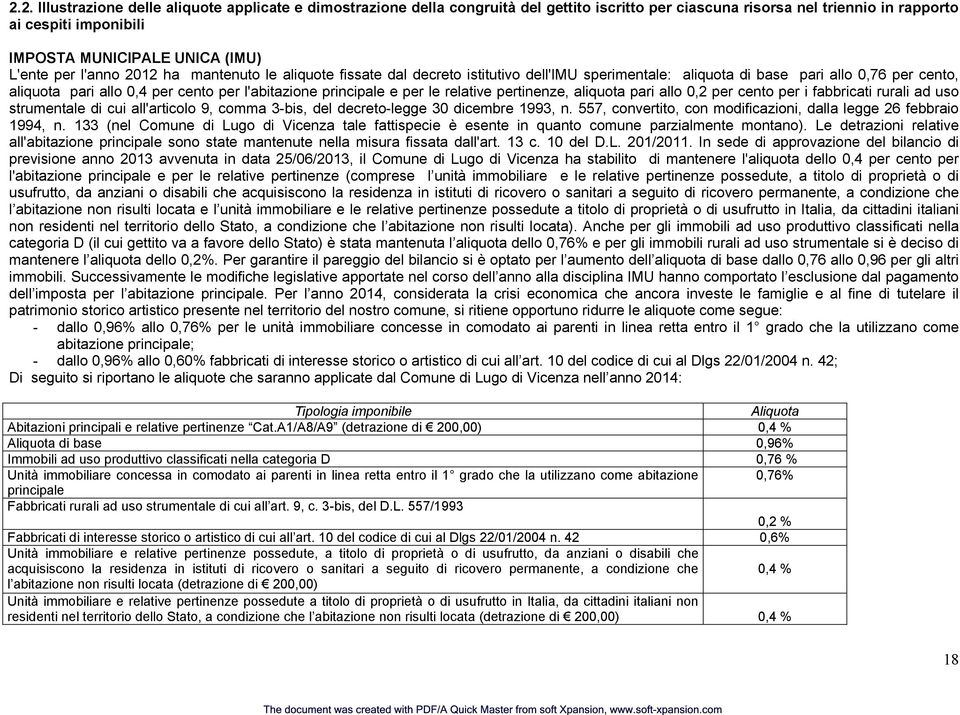 principale e per le relative pertinenze, aliquota pari allo 0,2 per cento per i fabbricati rurali ad uso strumentale di cui all'articolo 9, comma 3-bis, del decreto-legge 30 dicembre 1993, n.