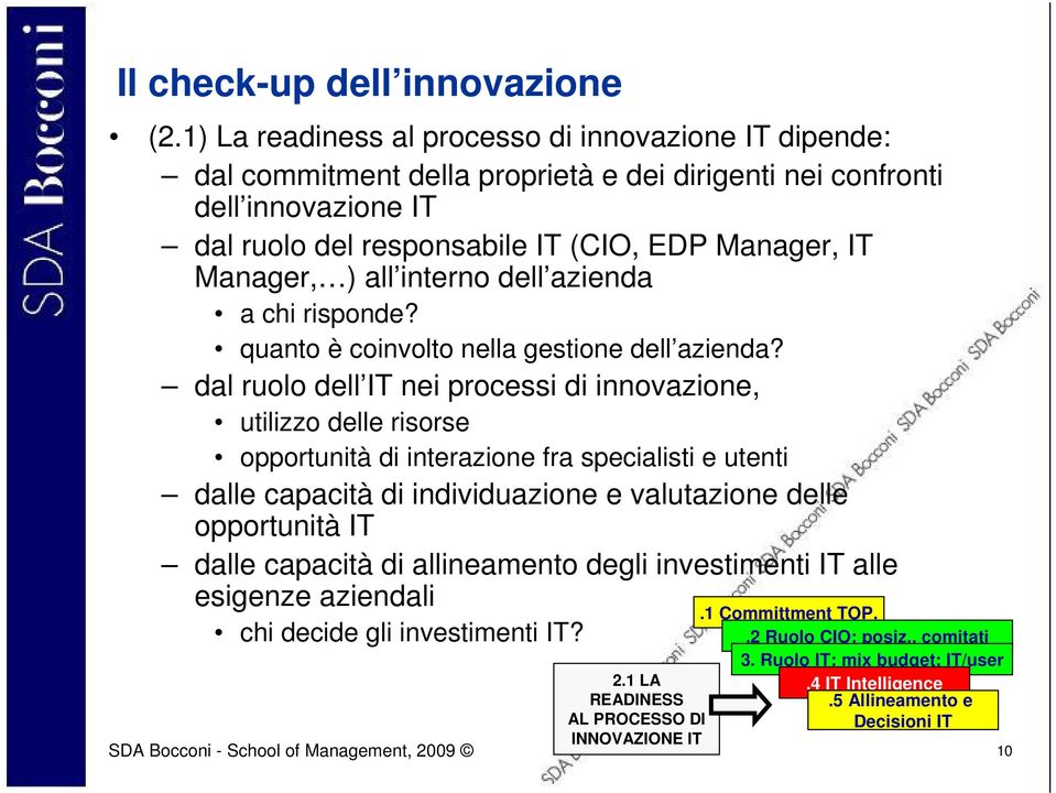 all interno dell azienda a chi risponde? quanto è coinvolto nella gestione dell azienda?