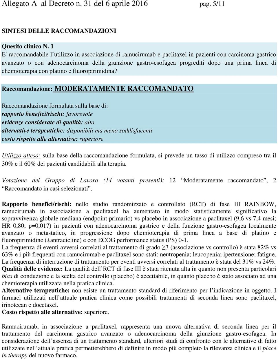 linea di chemioterapia con platino e fluoropirimidina?