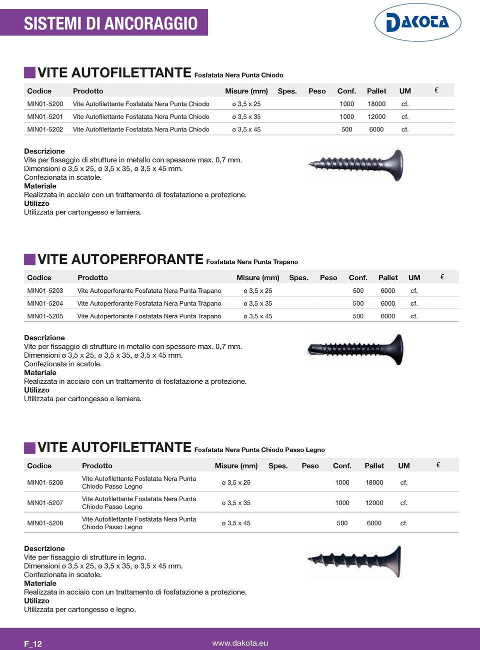 500 6000 500 6000 500 6000 Realizzata in acciaio con un trattamento di fosfatazione a protezione.