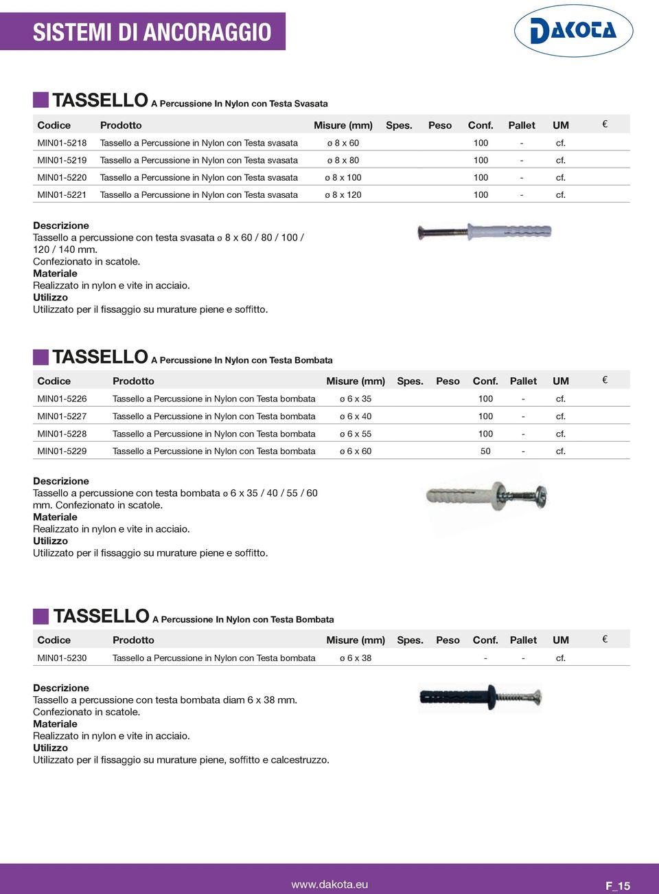 50 Tassello a