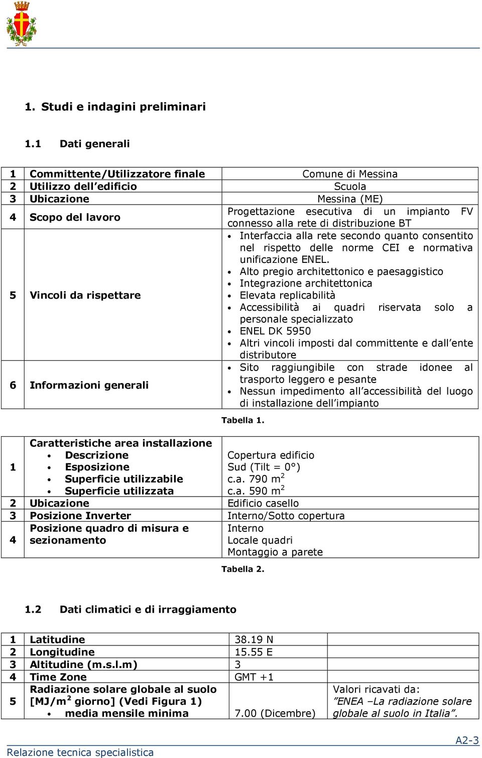 alla rete di distribuzione BT Interfaccia alla rete secondo quanto consentito nel rispetto delle norme CEI e normativa unificazione ENEL.