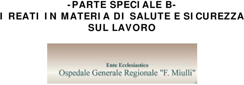 MATERIA DI SALUTE