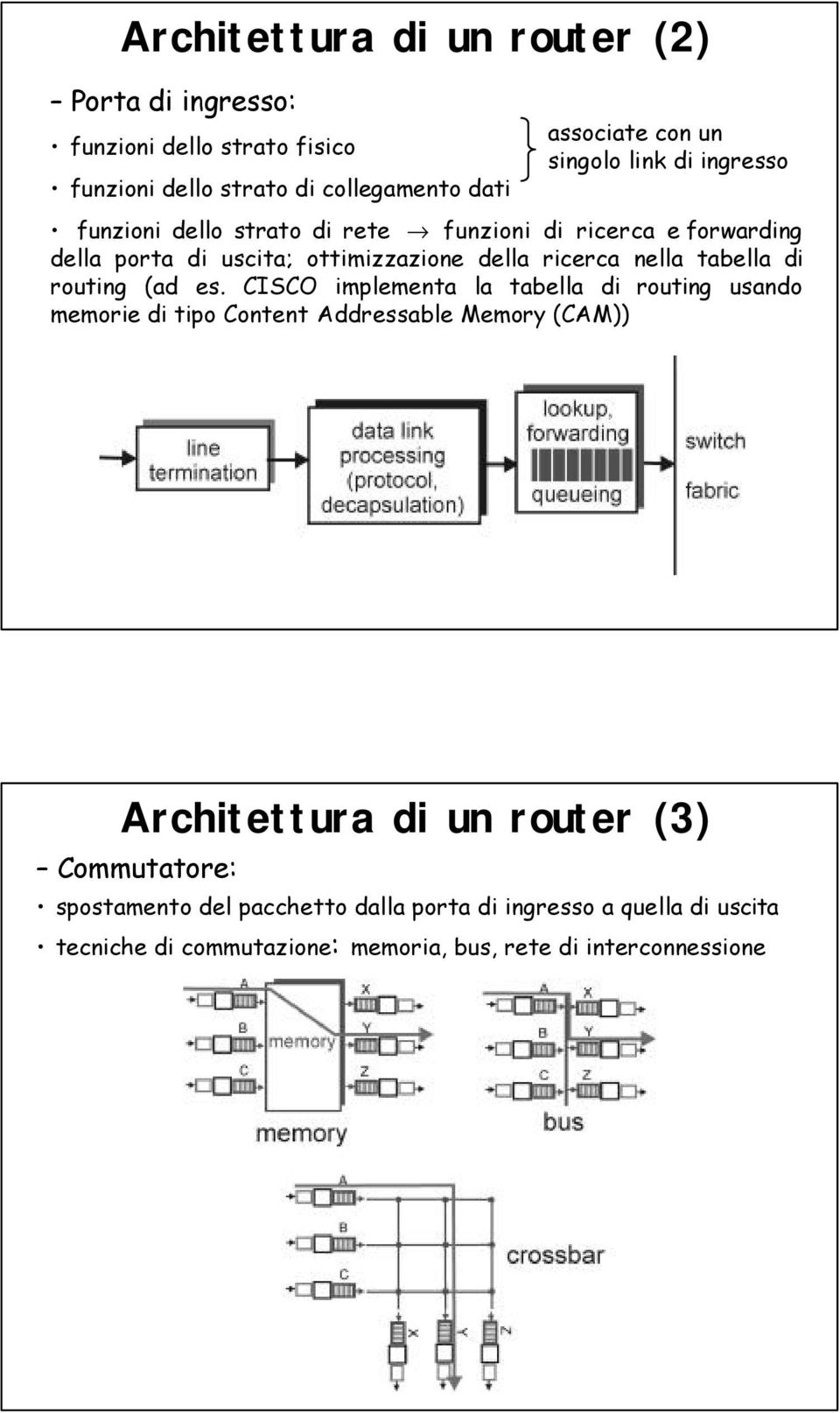 tabella di routing (ad es.