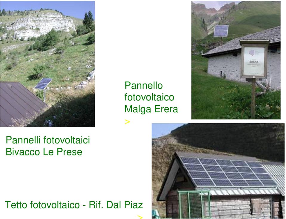 fotovoltaici Bivacco Le