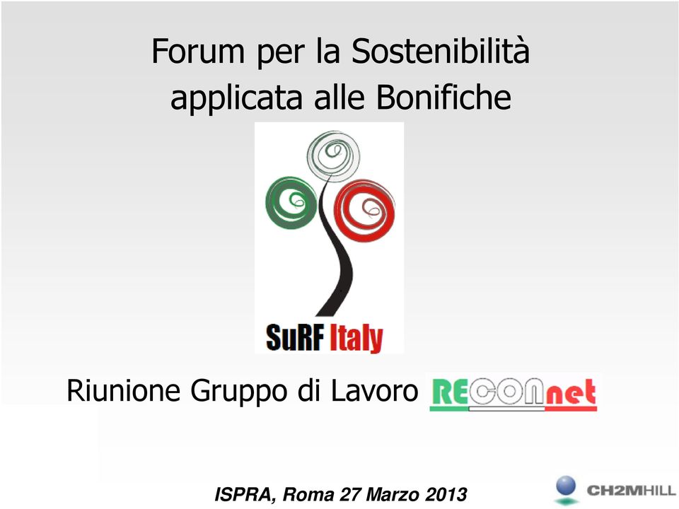 alle Bonifiche Riunione