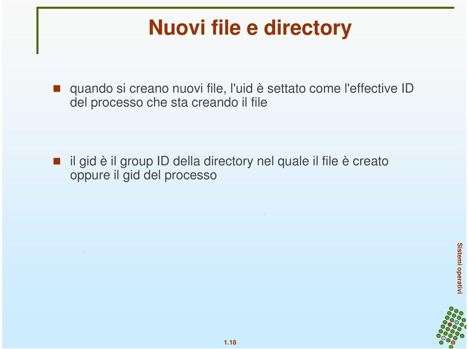 sta creando il file il gid è il group ID della