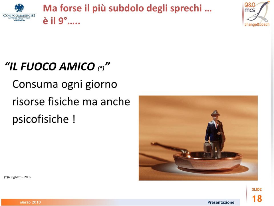 . IL FUOCO AMICO (*) Consuma ogni