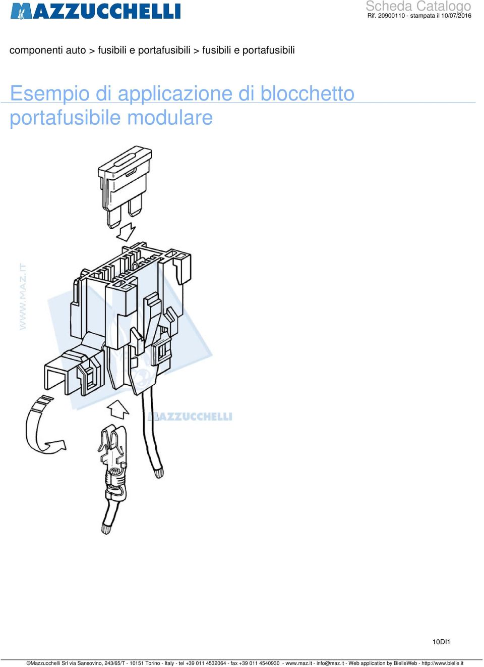 applicazione di blocchetto