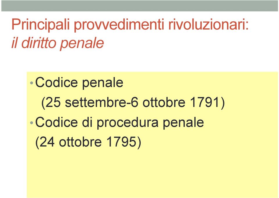 Codice penale (25 settembre-6