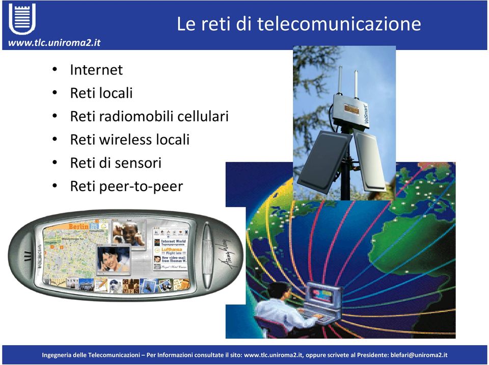 radiomobili cellulari Reti