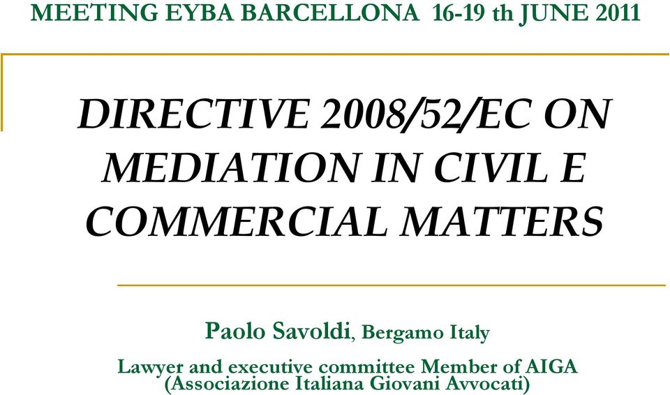 Paolo Savoldi, Bergamo Italy Lawyer and executive