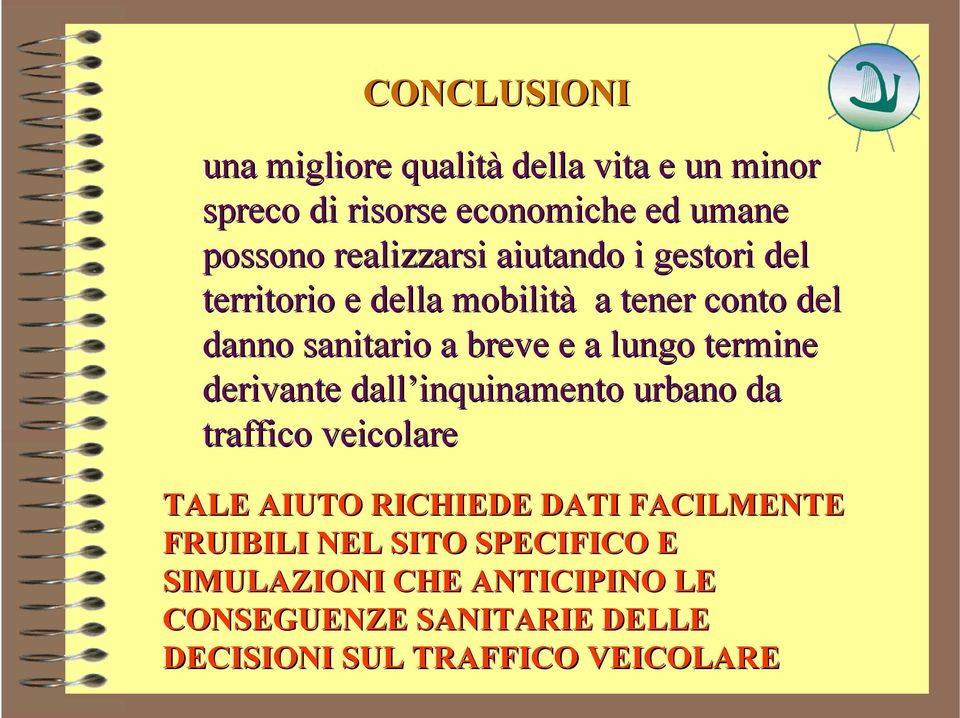 lungo termine derivante dall inquinamento urbano da traffico veicolare TALE AIUTO RICHIEDE DATI FACILMENTE