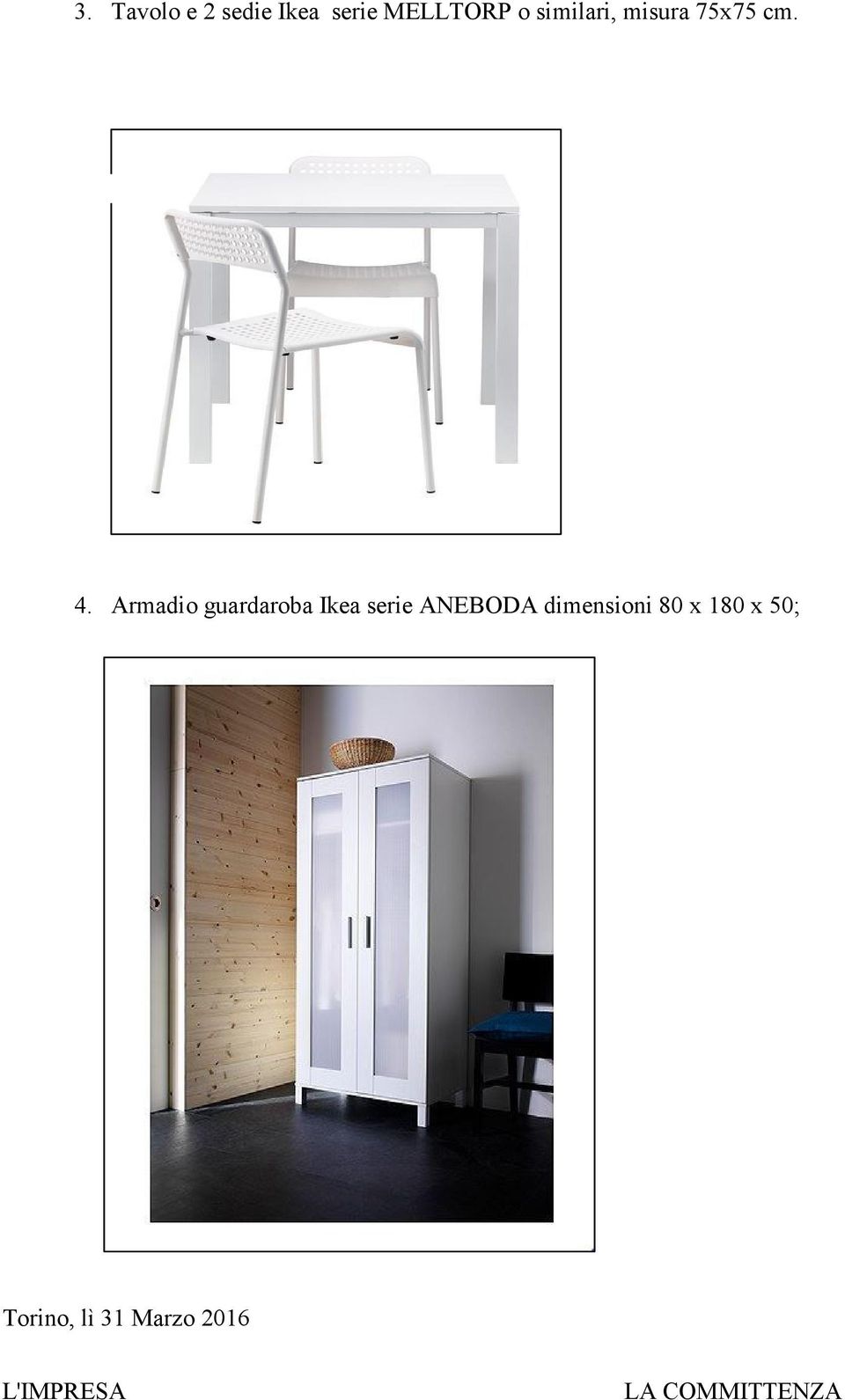 Armadio guardaroba Ikea serie ANEBODA