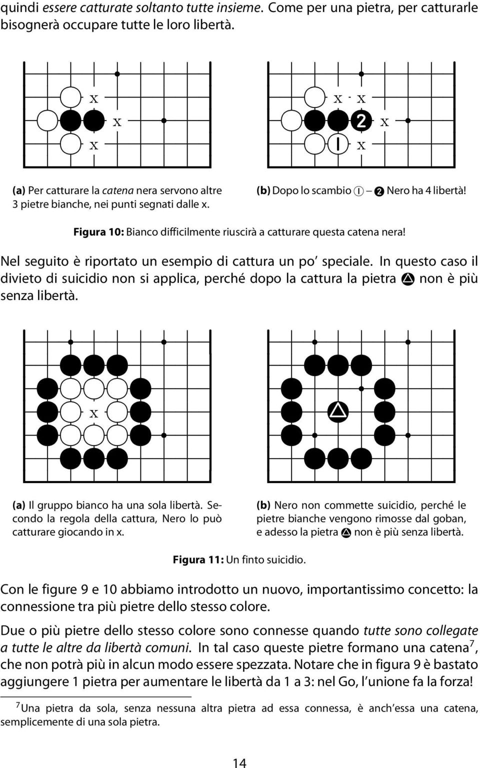 Figura 10: Bianco difficilmente riuscirà a catturare questa catena nera! Nel seguito è riportato un esempio di cattura un po speciale.