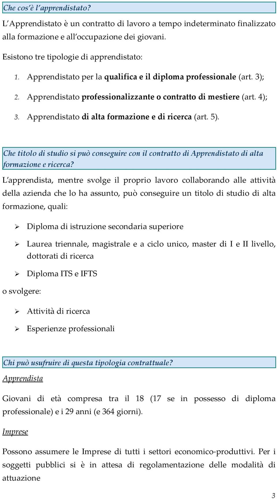 Che titolo di studio si può conseguire con il contratto di Apprendistato di alta formazione e ricerca?