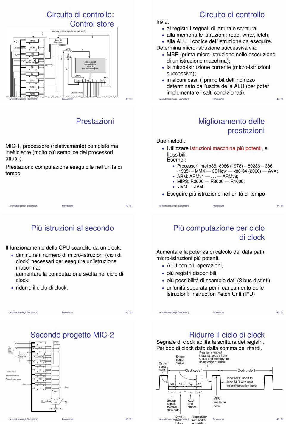 Determina micro-istruzione successiva via: MBR (prima micro-istruzione nelle esecuzione di un istruzione macchina); la micro-istruzione corrente (micro-istruzioni successive); in alcuni casi, il