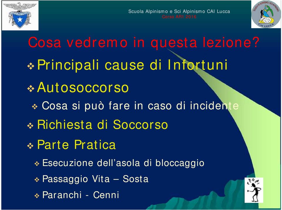 può ò far fare e in caso di di incidente Richiesta di Soccorso