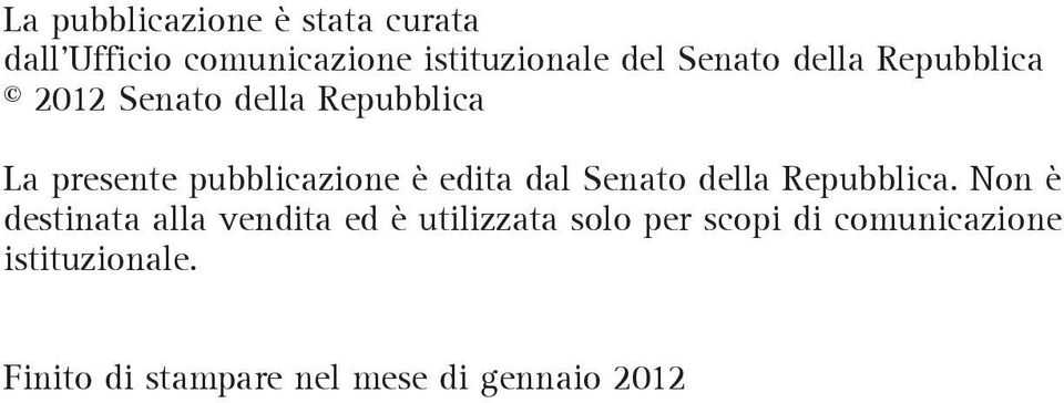 edita dal Senato della Repubblica.