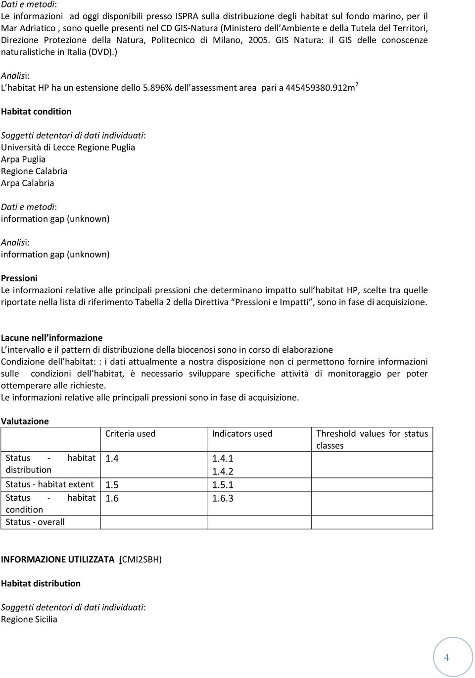 896% dell assessment area pari a 445459380.