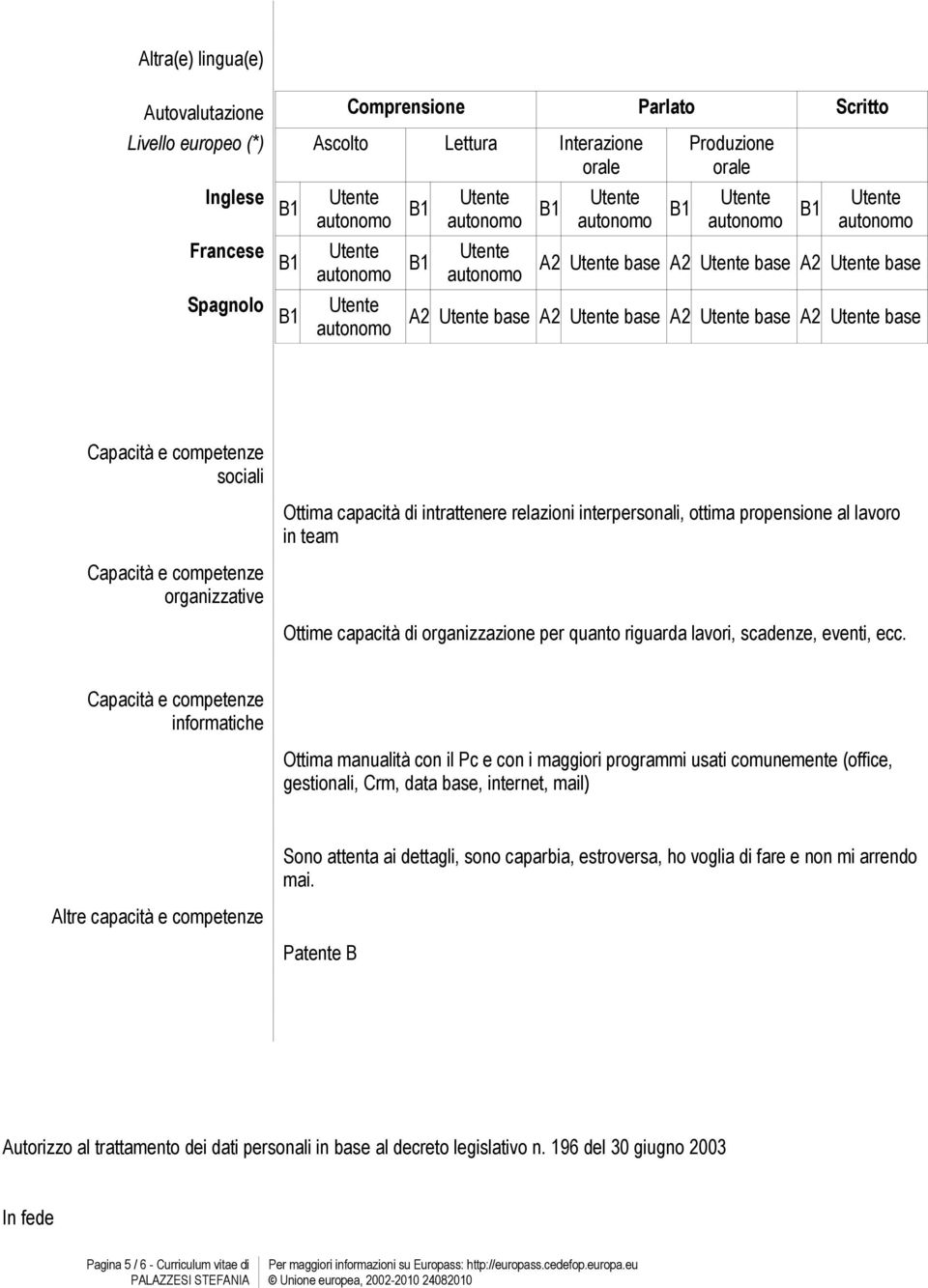 organizzazione per quanto riguarda lavori, scadenze, eventi, ecc.