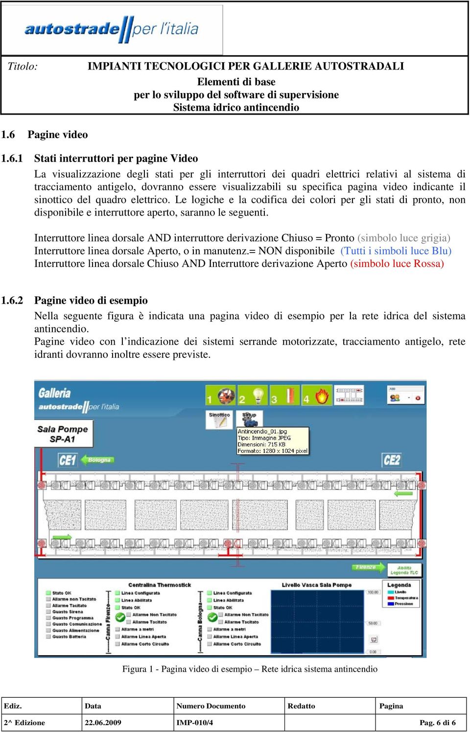 Le logiche e la codifica dei colori per gli stati di pronto, non disponibile e interruttore aperto, saranno le seguenti.