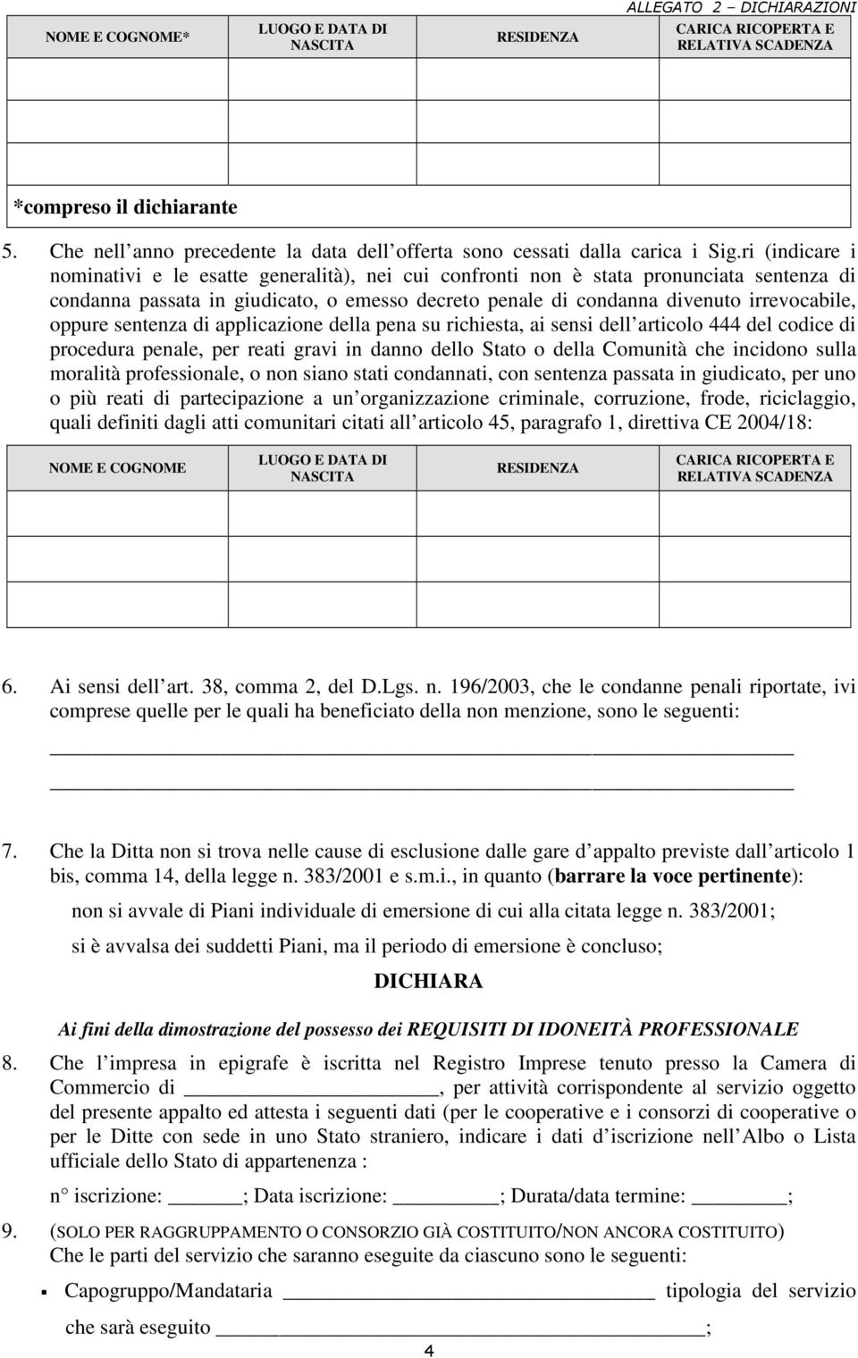 oppure sentenza di applicazione della pena su richiesta, ai sensi dell articolo 444 del codice di procedura penale, per reati gravi in danno dello Stato o della Comunità che incidono sulla moralità